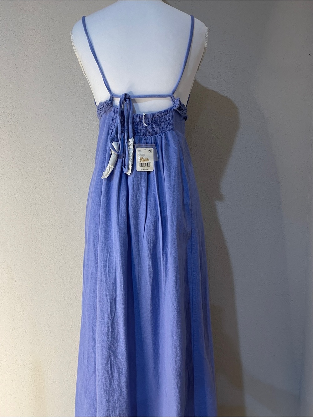 FREE PEOPLE Lovey Maxi Dress Periwinkle Purple Size Small New With Tags - Picture 6 of 8